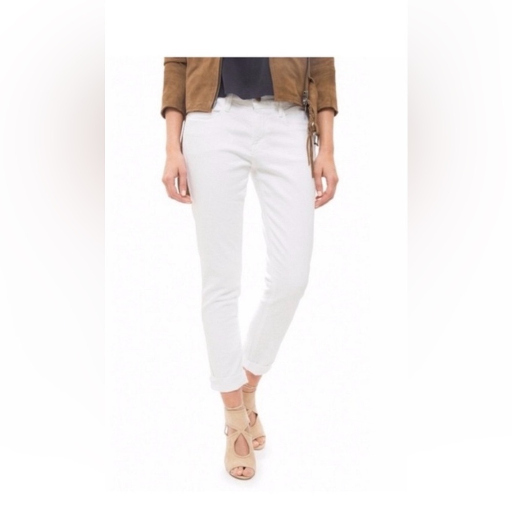 Frame Le Garcon White Mid Rise Jeans Size 29
